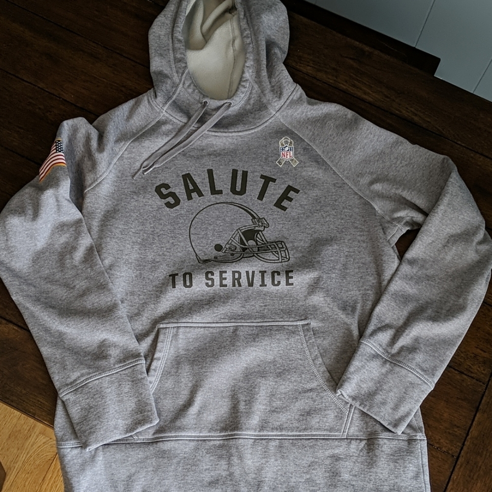 NFL salute to service gray hoodie